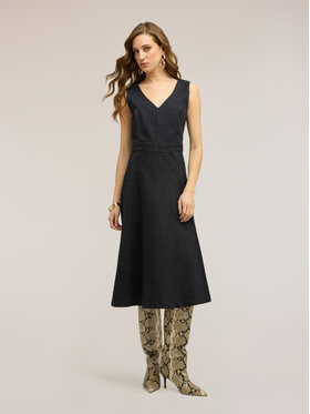 Motivi Motivi Vestito da giorno 7018Q003465N034 Blu Flared Fit