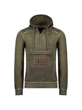 Geographical Norway Geographical Norway Bluza WU8270H-GNO-KAKI Zielony Regular Fit