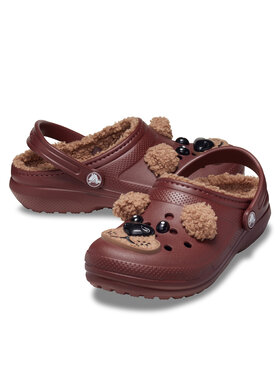 Crocs Natikači Classic Lined Iam Brown Bear Clog K 210399 Rjava