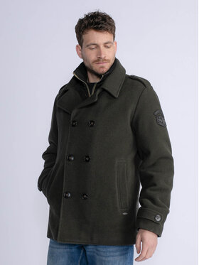 Petrol Industries Petrol Industries Manteau en laine M-3030-JAC102 Vert Regular Fit