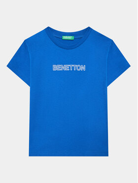 United Colors Of Benetton United Colors Of Benetton T-Shirt 3096C10D5 Niebieski Regular Fit