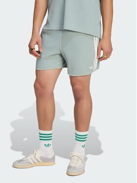 adidas adidas Szorty materiałowe 164259 Zielony Loose Fit