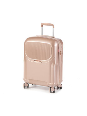 Wittchen Wittchen Kis kemény borítású bőrönd 56-3P-131-77 Rózsaszín