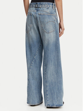 G-Star Raw G-Star Raw Jeans hlače Helyx 3D Cinch D28488-D776 Modra Wide Leg