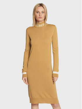 Iceberg Iceberg Плетена рокля 22II2P0AH047008 Кафяв Regular Fit