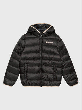 Champion Champion Dūnu jaka 306197 Melns Regular Fit
