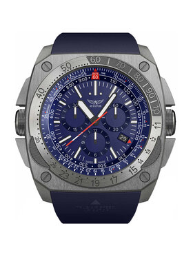 Aviator Aviator Zegarek M.2.30.0.220.6 Niebieski