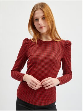Orsay Orsay Koszula 111014-330000__XL Czerwony Regular Fit