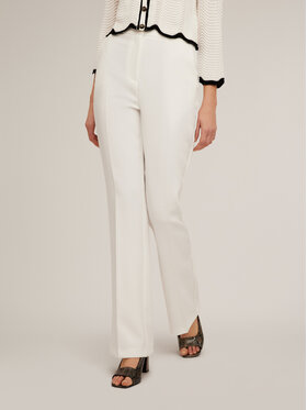 Motivi Motivi Pantaloni di tessuto P266Q003891N011 Bianco Over Fit