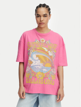 Billabong Billabong T-Shirt Summer Of Love EBJZT00592 Rosa Loose Fit