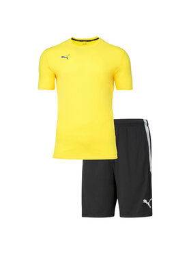 Puma Puma Komplet koszula i szorty materiałowe 27366 Czarny Comfort Fit