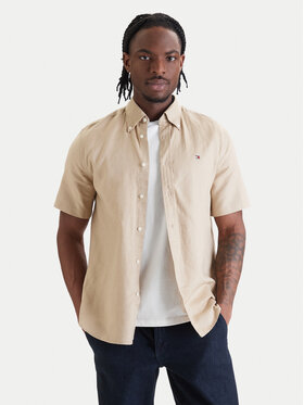 Tommy Hilfiger Tommy Hilfiger Риза MW0MW42450 Бежов Regular Fit