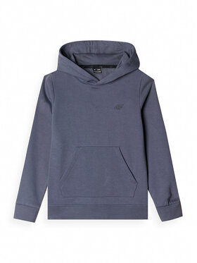 4F 4F Mikina BASIC_ Sivá Regular Fit