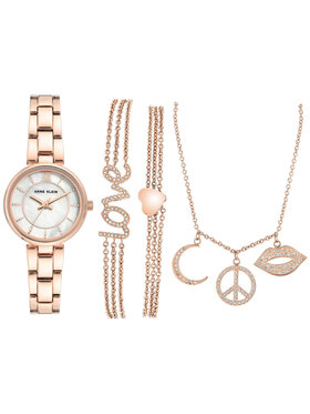 Anne Klein Anne Klein Zegarek AK-3598RGST Różowe złoto