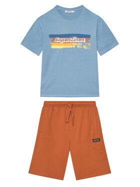 Original Marines Original Marines Súprava Tričko a šortky DFP4219YM Modrá Regular Fit