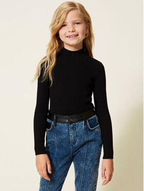 TWINSET TWINSET Sweter 222GJ3093 Czarny Regular Fit