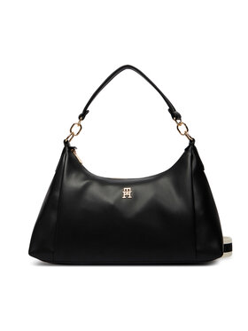 Tommy Hilfiger Tommy Hilfiger Handtasche Th Essential Shoulder Bag AW0AW18374 Schwarz