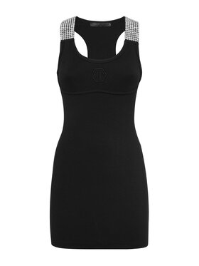 PHILIPP PLEIN PHILIPP PLEIN Večerní šaty 14913 Černá Fitted Fit