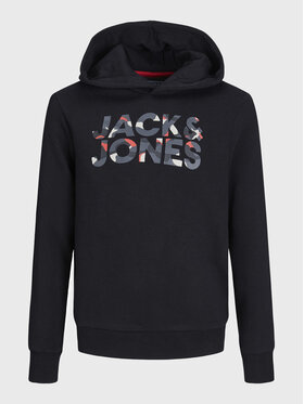Jack&Jones Junior Jack&Jones Junior Bluza Ramp 12222554 Czarny Regular Fit