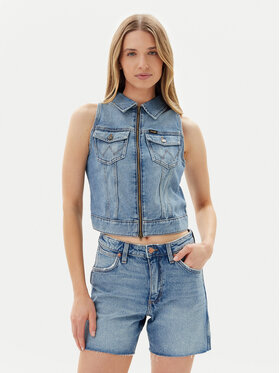 Wrangler Wrangler Vestă elegantă 112362590 Albastru Slim Fit