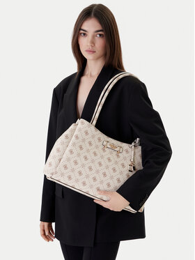 Guess Guess Geantă Carrie Logo HWGP98 98220 Écru