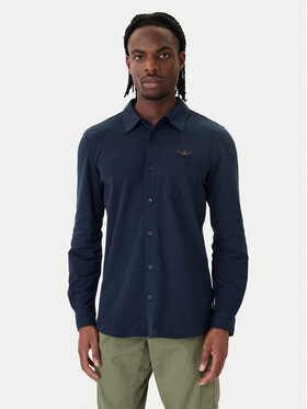 Aeronautica Militare Aeronautica Militare Košile 261CA1313UP00408 Tmavomodrá Regular Fit