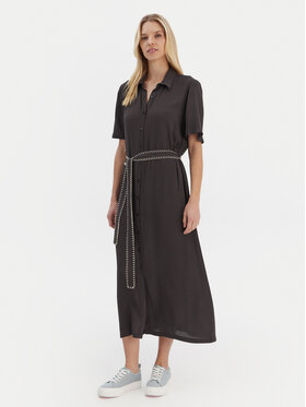 Roxy Roxy Košilové šaty Island Escape Solid ERJWD03884 Šedá Regular Fit