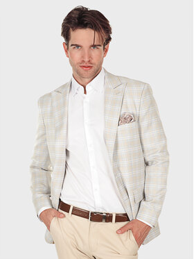 Evenemen Evenemen Marynarka GUSTAVO Beżowy Slim Fit
