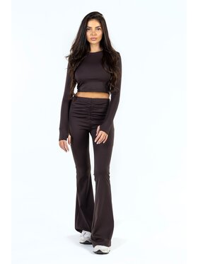 Agatha Studio Agatha Studio Komplet bluzka i spodnie A26ZS-KA-K56 Brązowy Slim Fit