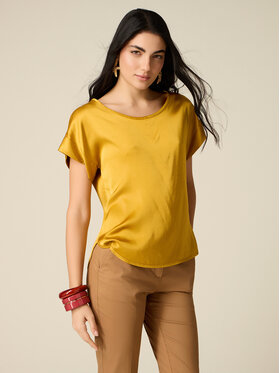 Oltre Oltre Blusa 2516J000762N0A2 Giallo Regular Fit