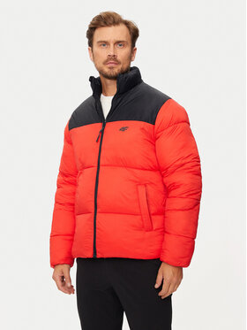 4F 4F Kurtka zimowa 4FWAW24TDJAM485 Czerwony Regular Fit