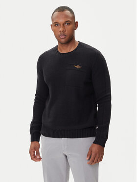 Aeronautica Militare Aeronautica Militare Džemper 252MA1586UL00904 Crna Regular Fit