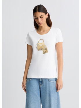 Liu Jo Liu Jo T-Shirt WA5362JS923M9568 Biały Regular Fit
