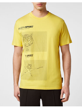 Plein Sport Plein Sport T-Shirt 5021 Żółty Regular Fit