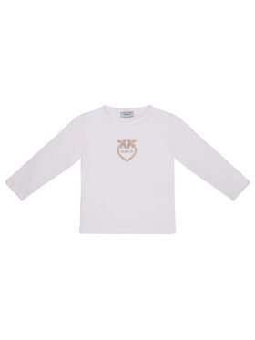 Pinko Pinko Bluzka F3PIBGTH134 Biały Slim Fit