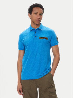 Aeronautica Militare Aeronautica Militare Polokošeľa 251PO1865J680 Modrá Regular Fit
