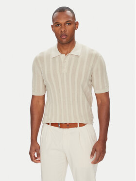 Baldessarini Baldessarini Polo B4 50024.5232 Beżowy Slim Fit
