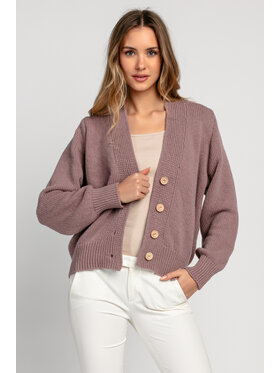 Fobya Fobya Kardigan F1710 Różowe złocenie Basic Fit