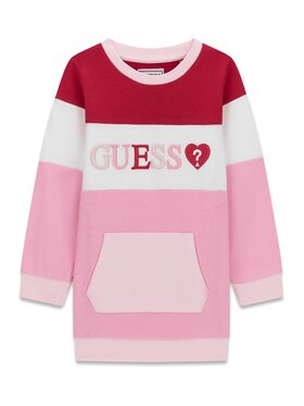 Guess Kids Guess Kids Sukienka codzienna 183733 Różowy Classic Fit