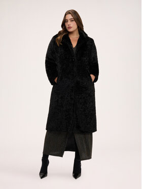 Fiorella Rubino Fiorella Rubino Płaszcz zimowy 0048T000403N033 Czarny Regular Fit