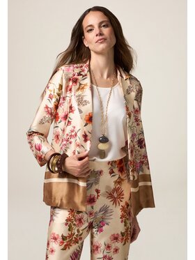 Oltre Oltre Kurtka outdoor R008R002374N0R2 Écru Baggy Fit