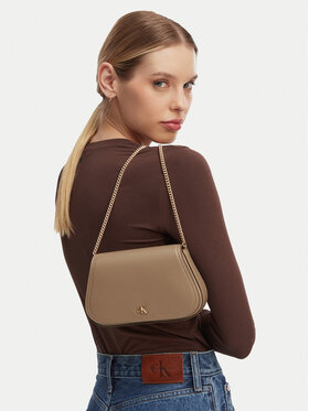 Calvin Klein Calvin Klein Handtasche Ck Curved Wallet On Chain LV04F1153G Beige