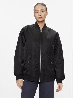 Tommy Jeans Tommy Jeans Geacă bomber Tonal DW0DW16563 Negru Oversize