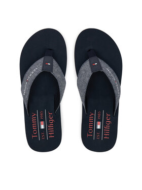 Tommy Hilfiger Tommy Hilfiger Žabky Chambray Beach Sandal FM0FM05570 Tmavomodrá