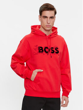 BOSS Boss Majica dugih rukava Sullivan 119_Lny 50510129 Crvena Regular Fit