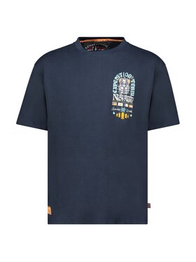 Geographical Norway Geographical Norway T-Shirt SY10074H/GN-Navy Granatowy Regular Fit