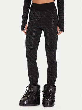 Guess Guess Colanți W5BB73 K7182 Negru Slim Fit