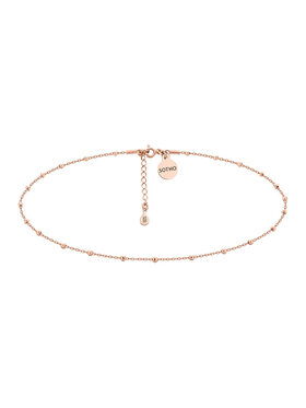 sotho Sotho Choker N3259 Różowe złocenie
