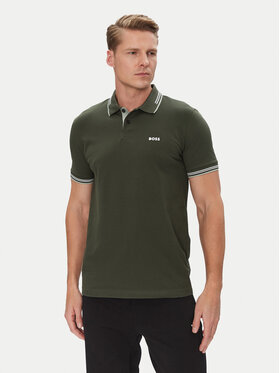 BOSS BOSS Polo Paul 50506193 Zielony Slim Fit