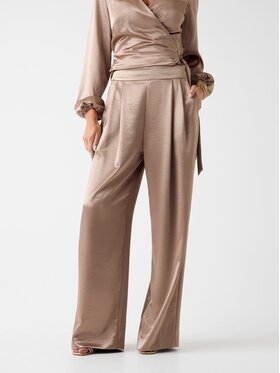 Guess Guess Riidest püksid 180020 Beež Slim Fit